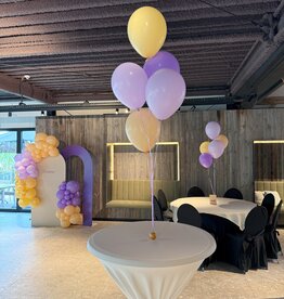Ballonnentros gevuld met helium lila - paars - peach