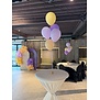 Ballonnentros gevuld met helium lila - paars - peach