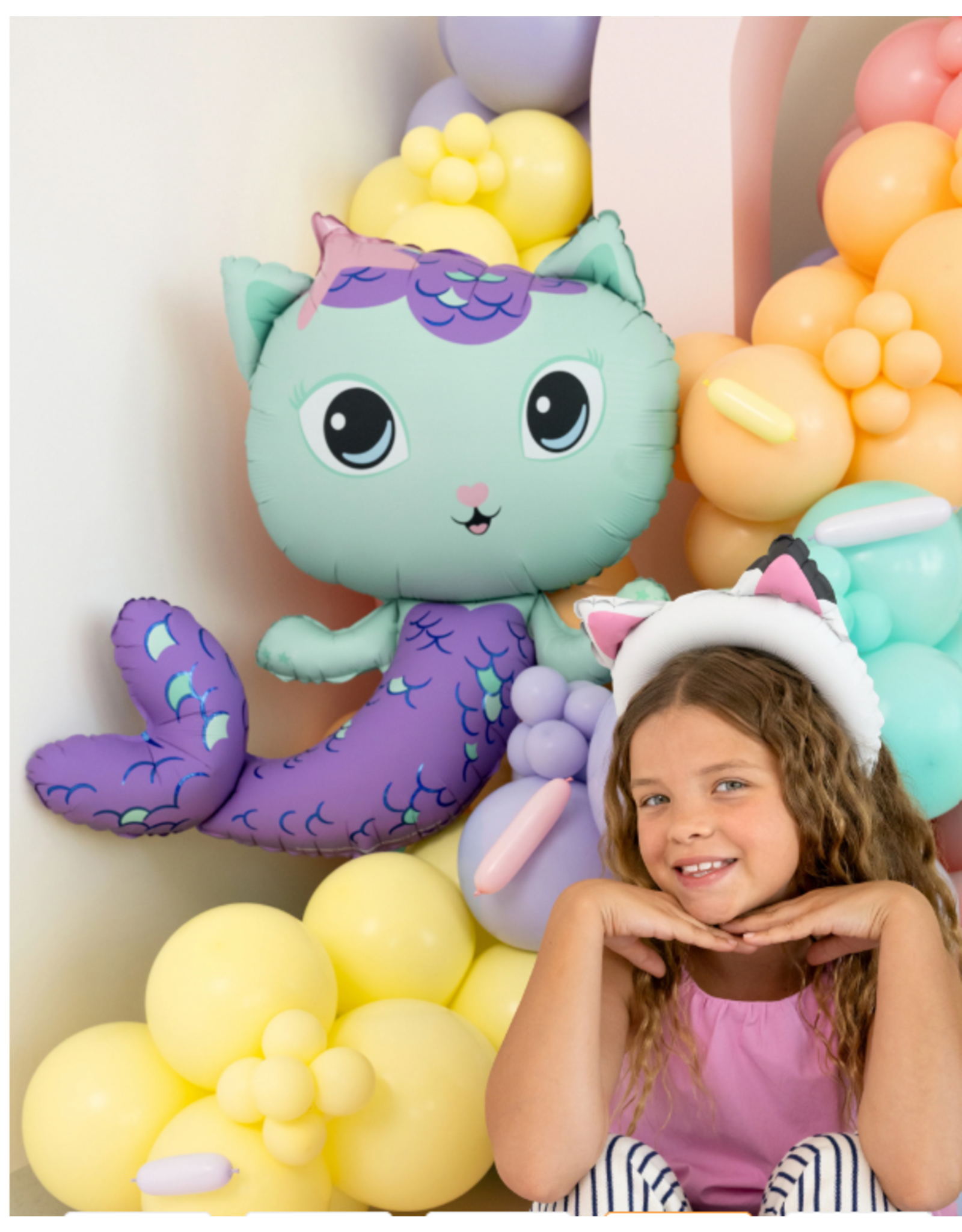 Heliumballon gevuld Gabby's poppenhuis | Meerminkat