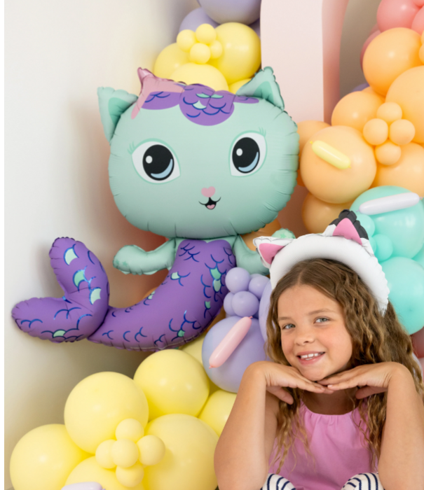 Heliumballon gevuld Gabby's poppenhuis | Meerminkat