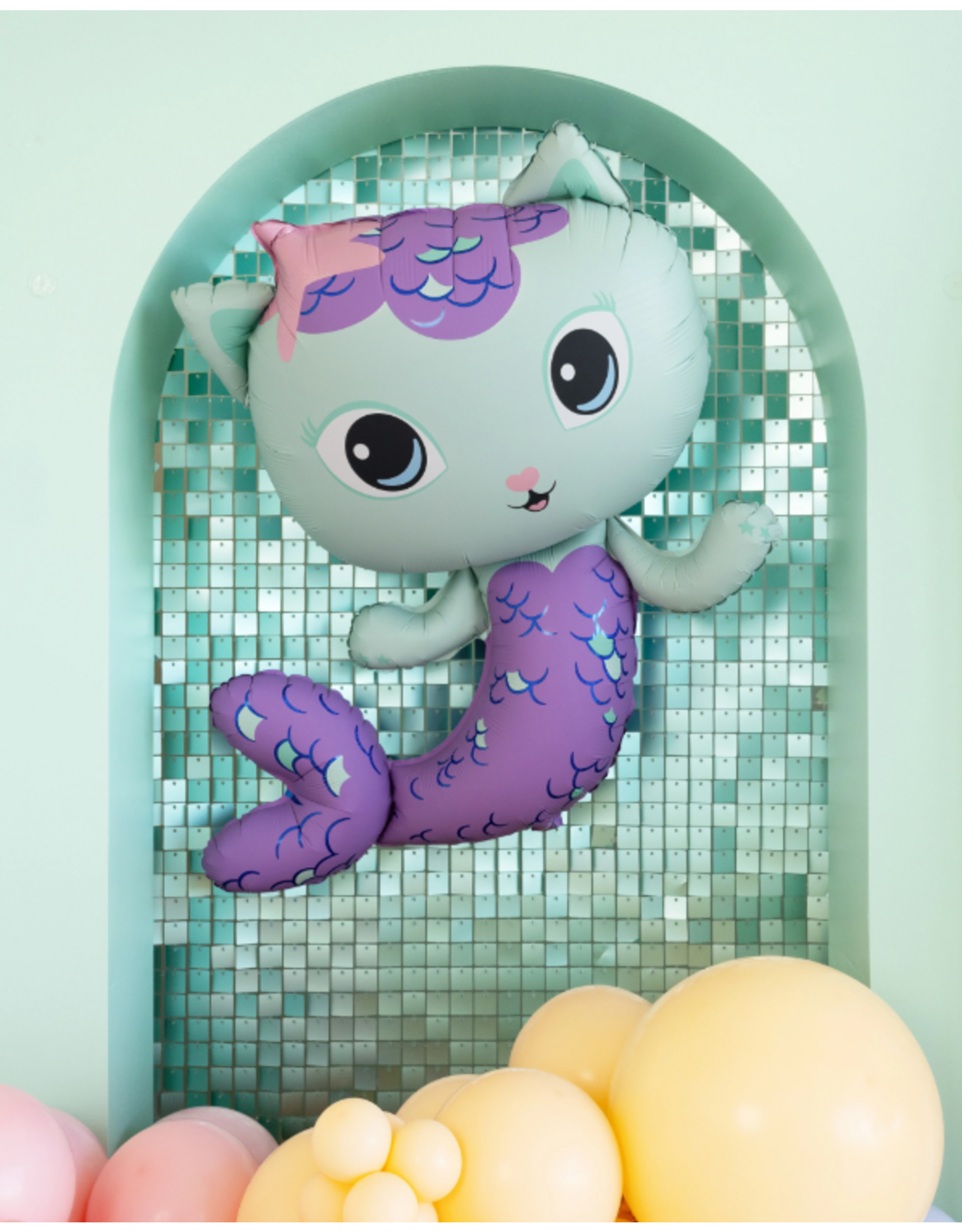 Heliumballon gevuld Gabby's poppenhuis | Meerminkat