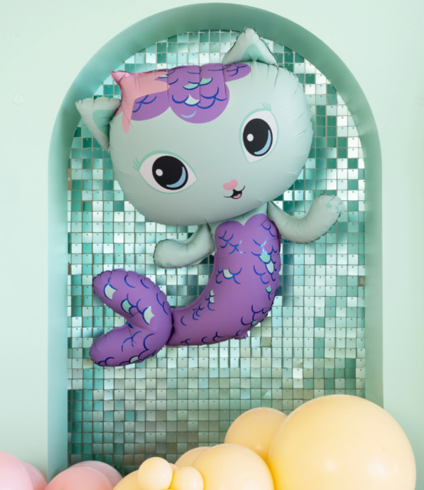 Heliumballon gevuld Gabby's poppenhuis | Meerminkat