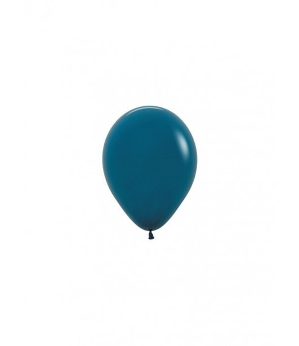 10x mini ballon | Deep teal blauw
