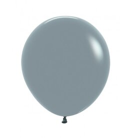 2x XL ballon 45 cm | pastel dusk blue