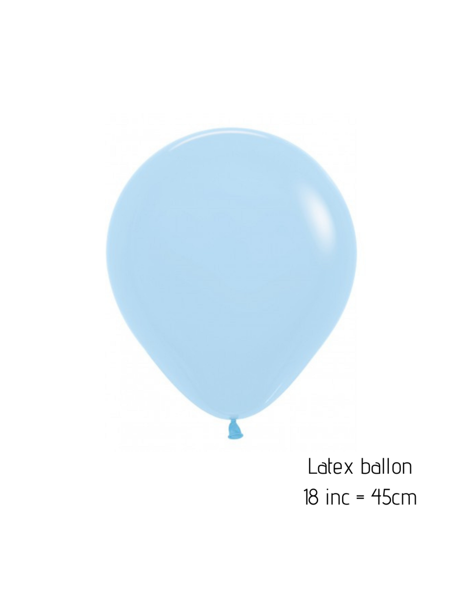 2x XL ballon 45 cm | pastel blauw
