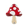 Paddenstoel wit - rood