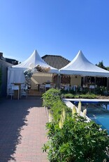 Ballonnenslinger | Blauw - wit - zilver