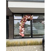 Ballonnenslinger | Roze - Bordeaux - goud