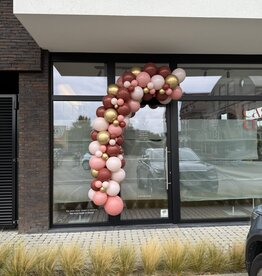 Ballonnenslinger | Roze - Bordeaux - goud