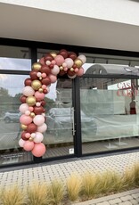 Ballonnenslinger | Roze - Bordeaux - goud