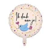 Folieballon ik denk aan je...