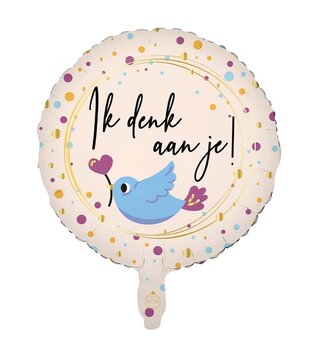 Folieballon ik denk aan je...