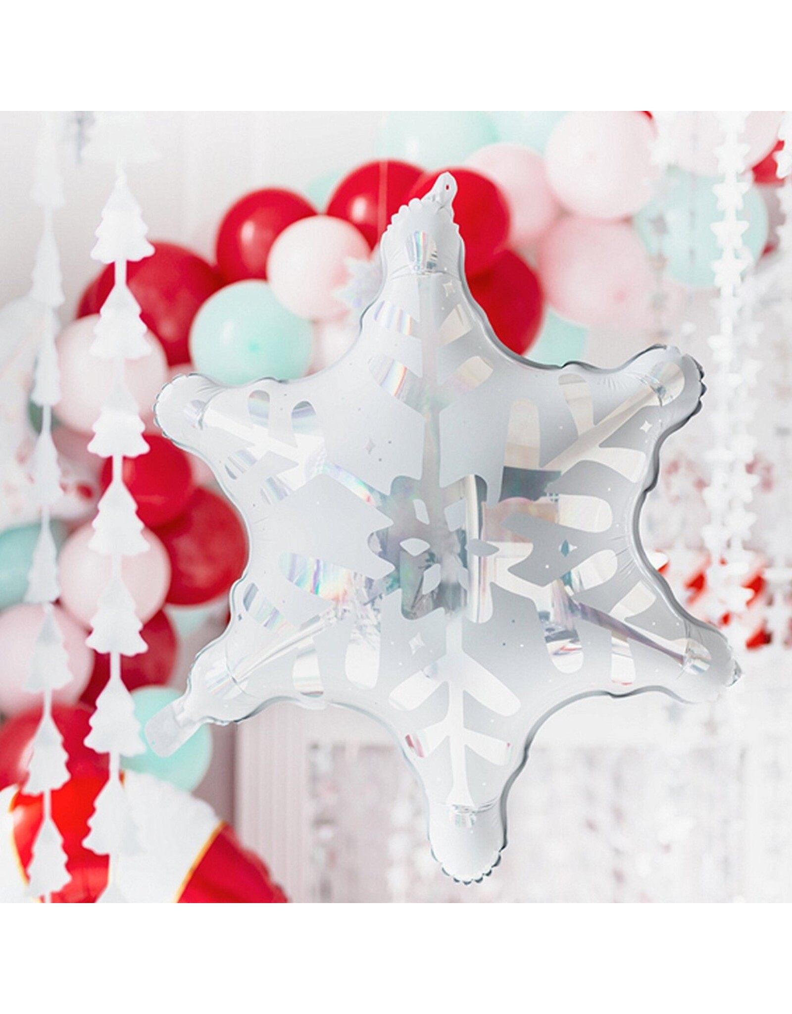 partydeco Folieballon sneeuwvlok Frozen