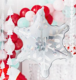 partydeco Folieballon sneeuwvlok