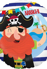 Folieballon Piraat - 46 cm
