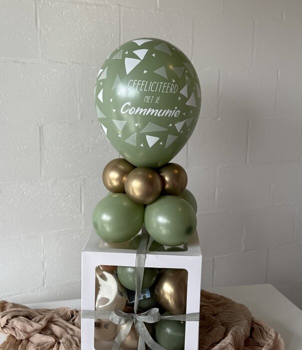Ballonnenbox met geld - Communie