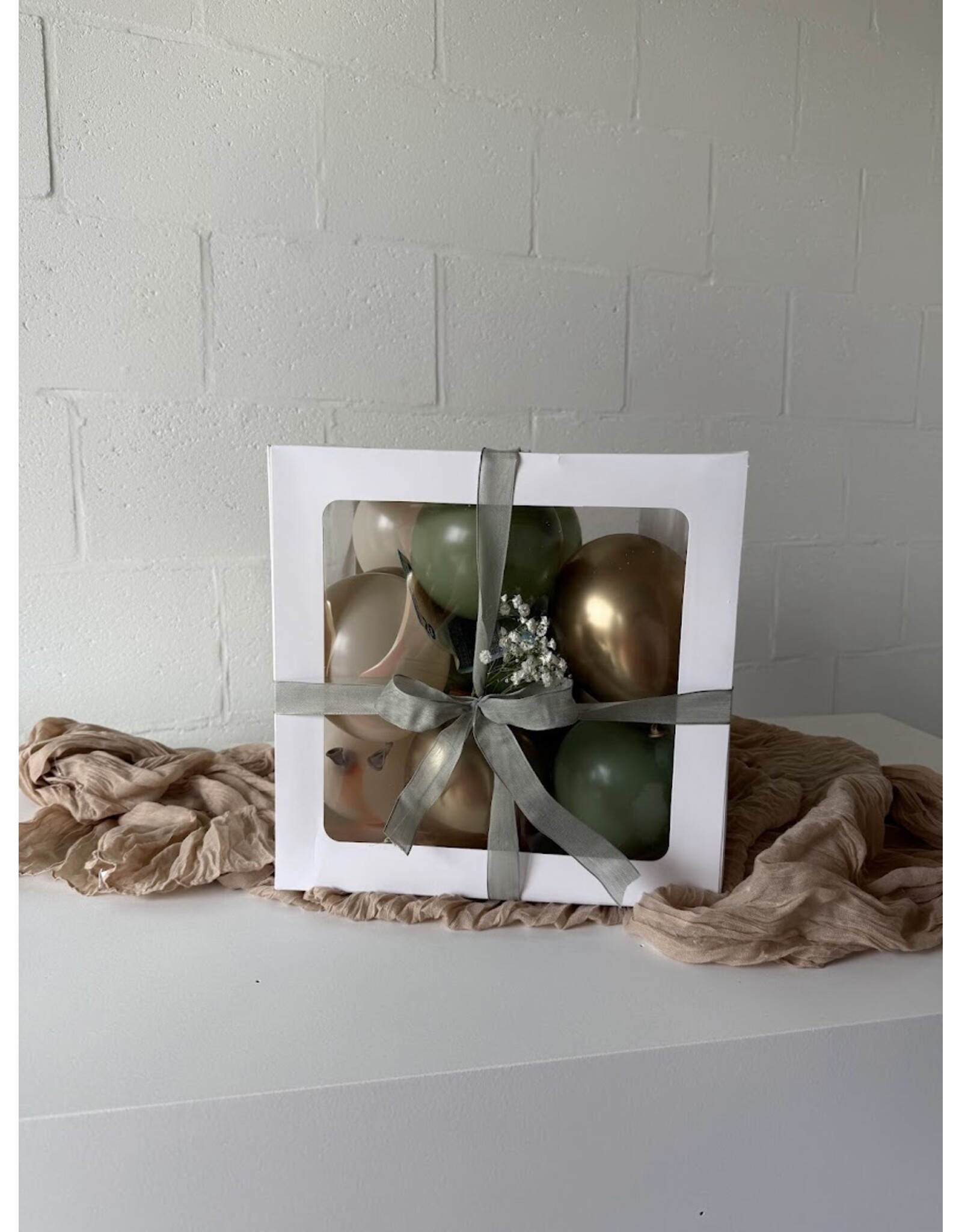 wowparty Ballonnenbox met geld - Cadeaubox