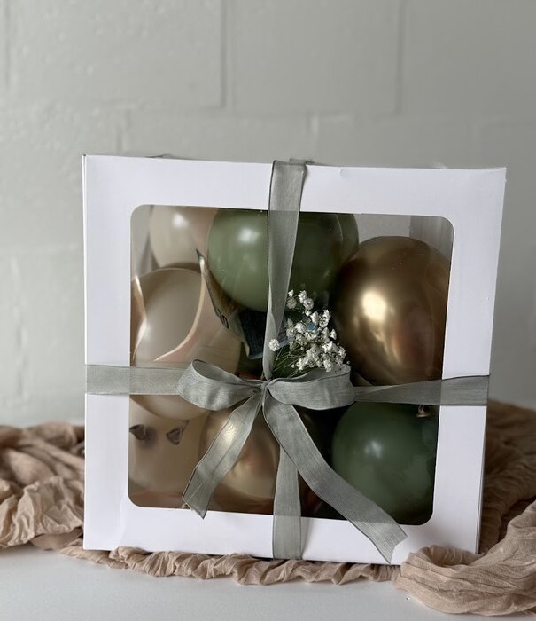 Ballonnenbox met geld - Cadeaubox