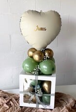wowparty Ballonnenbox met geld & naam