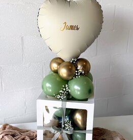 wowparty Ballonnenbox met geld & naam