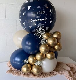 wowparty Communie toren met  XXL topballon
