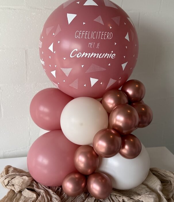 Communie toren met  XXL topballon