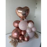Ballonnentorentjes met naam & hartje