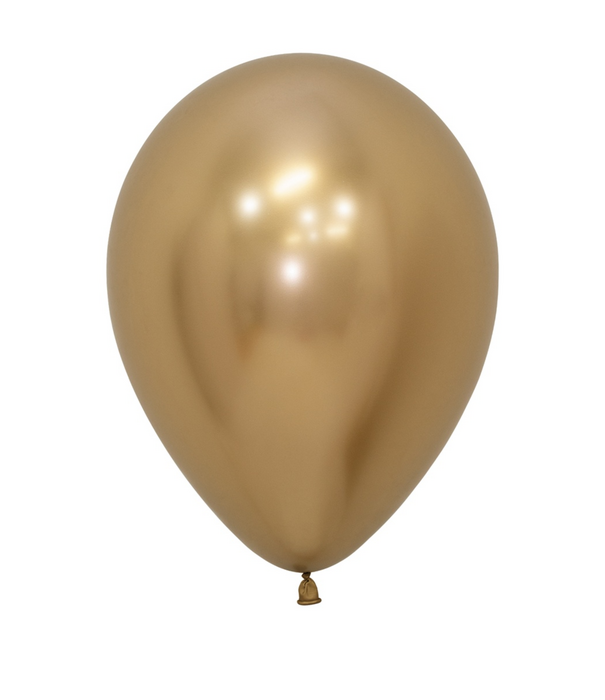 50x latex ballon reflex gold | 30 cm