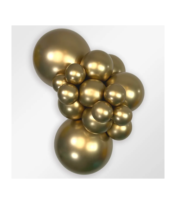 50x latex ballon reflex gold | 30 cm