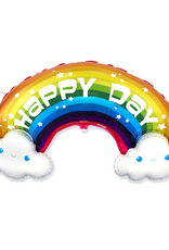 Folieballon regenboog Happy Day