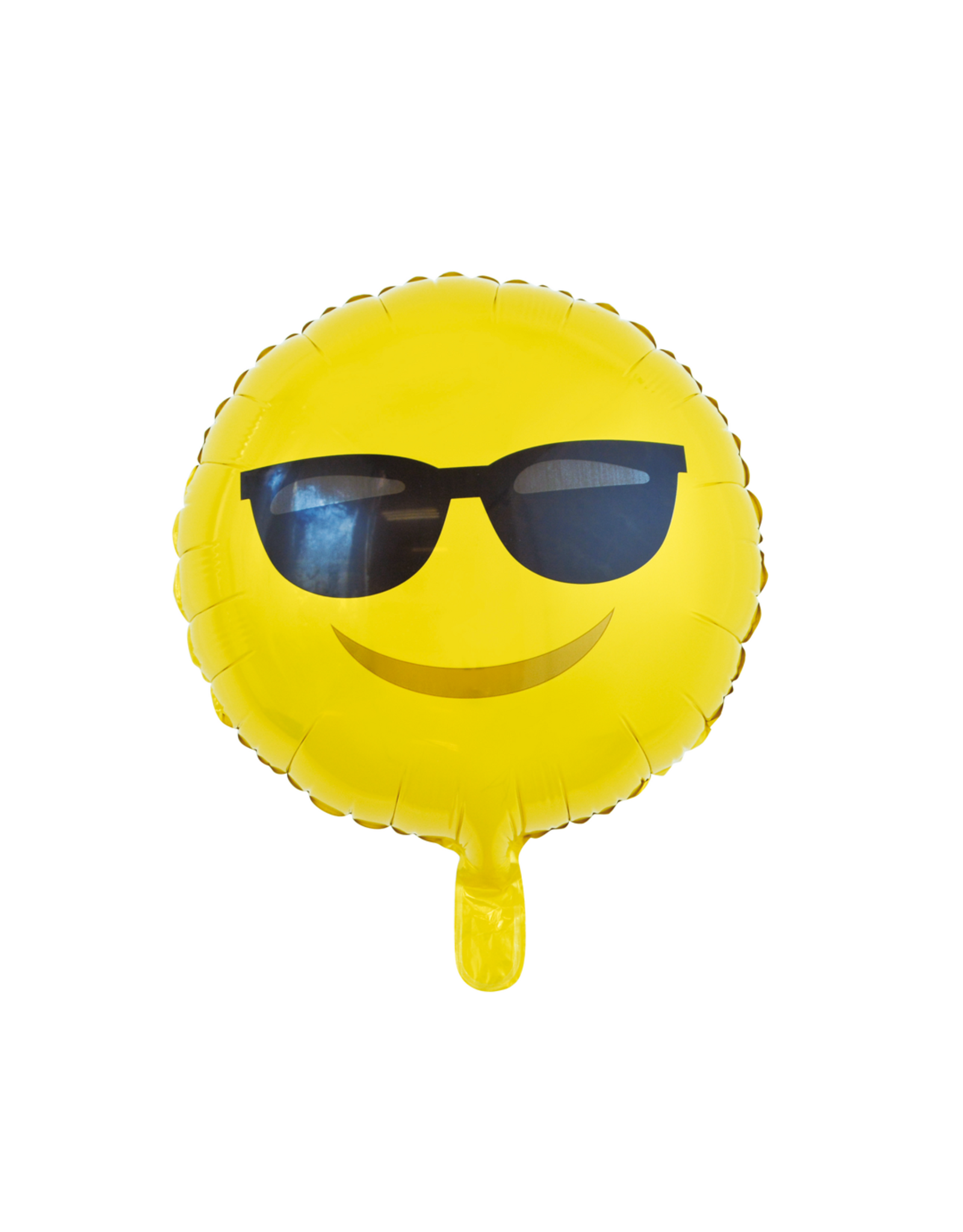 Folieballon Smiley met zonnebril - 45 cm