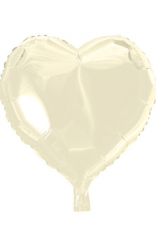 folieballon hart ivoor | 45 cm