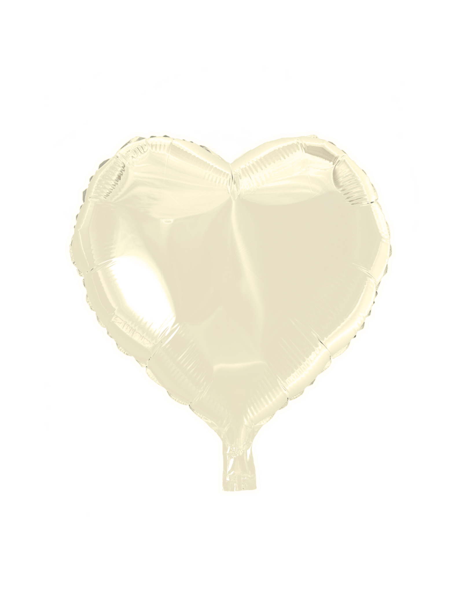 folieballon hart ivoor | 45 cm