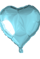 Folieballon Hart lichtblauw | 45 cm