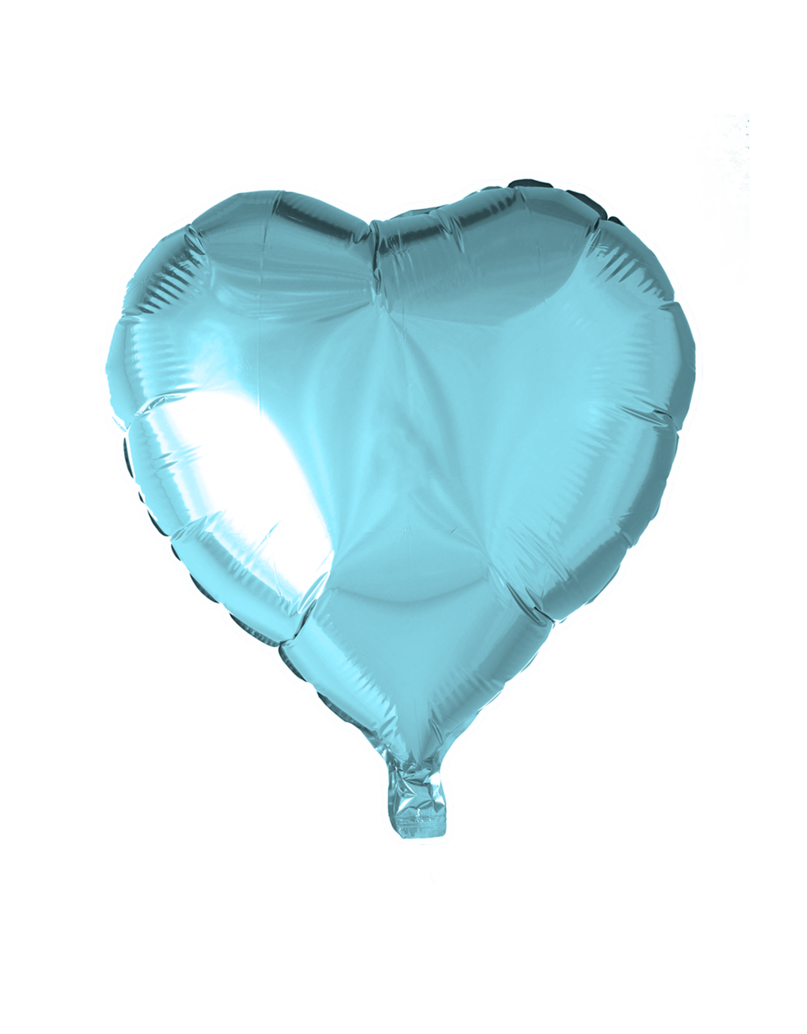 Folieballon Hart lichtblauw | 45 cm
