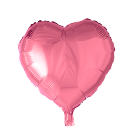 Folieballon hart licht roze | 45 cm