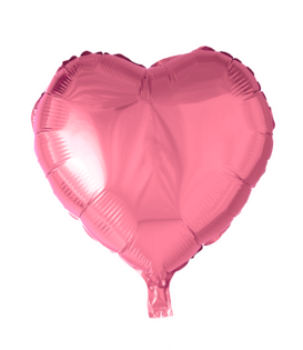 Folieballon hart licht roze | 45 cm
