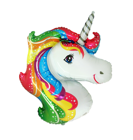 Folieballon Unicorn regenboog XL