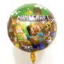 Folieballon minecraft rond | 45 cm