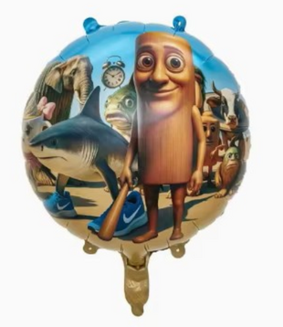 Ballon tung tung & vriendjes 45cm