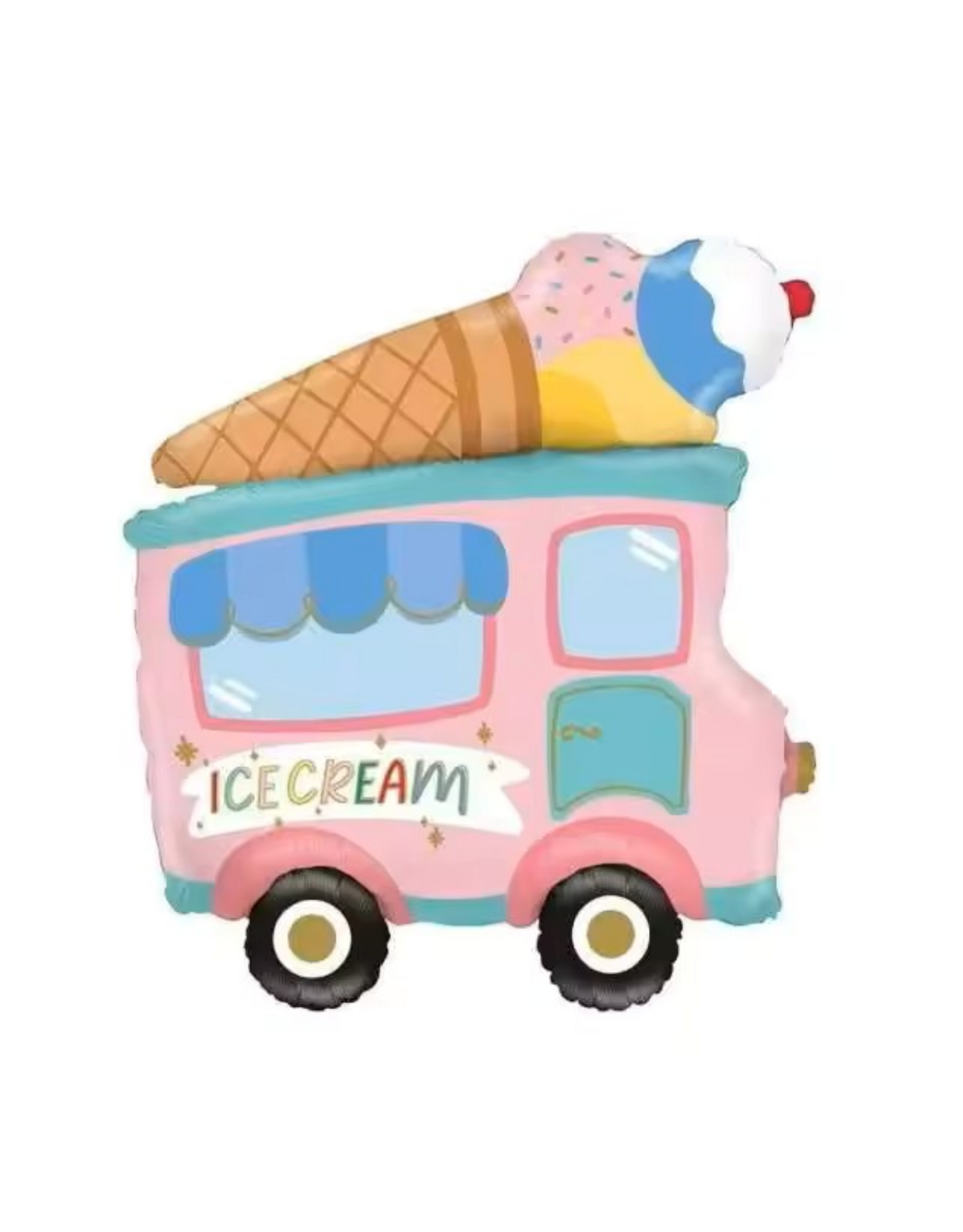 ice cream wagen ballon | 65 cm