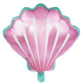 Schelp ballon paars 50 cm