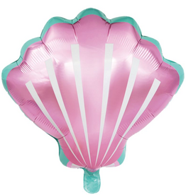 Schelp ballon paars 50 cm