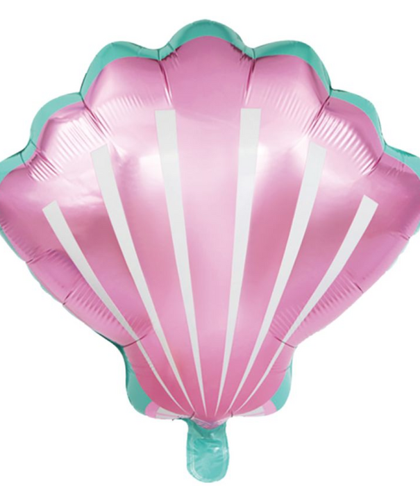 Schelp ballon paars 50 cm