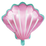 Schelp ballon paars 50 cm