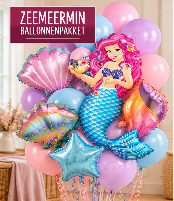 Zeemeermin ballonnenpakket | WOW Party