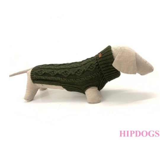 tQel – Mode & Accessoires voor Teckels tQel Teckeltrui Paul Forest groen