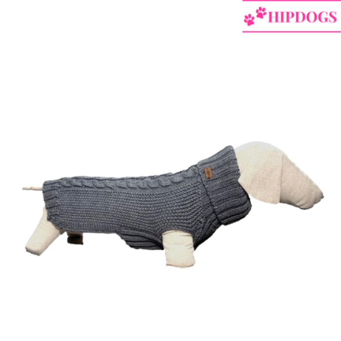 tQel – Mode & Accessoires voor Teckels tQel Teckeltrui James Steel grijs