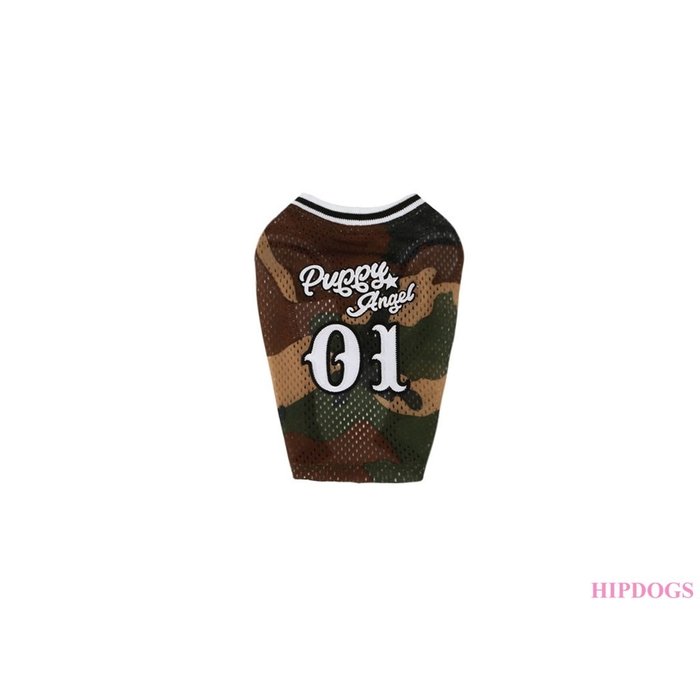Puppy Angel Puppy Angel  Honden shirt Basketball Jersey Military