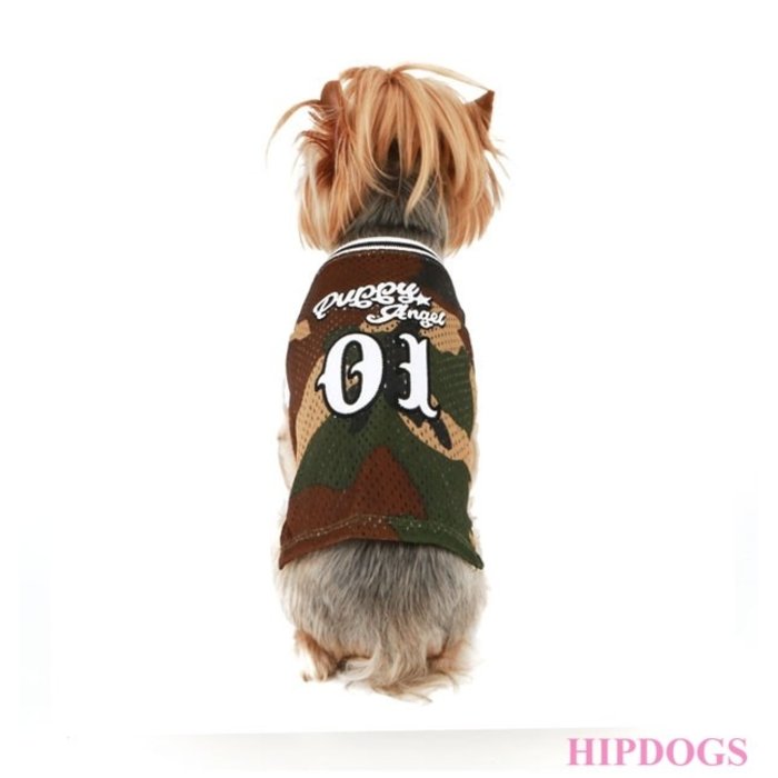 Puppy Angel Puppy Angel  Honden shirt Basketball Jersey Military